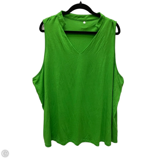 Top Sleeveless By Clothes Mentor In Green, Size: 3x