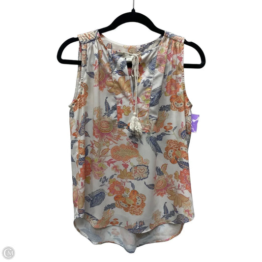 Top Sleeveless By St Tropez In Floral Print, Size: Xs