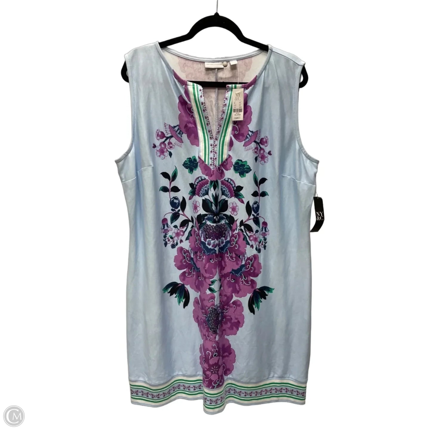 Dress Casual Short By New York And Co In Floral Print, Size: 2x