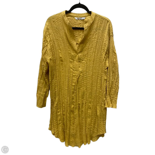 Dress Casual Short By Zara In Gold, Size: Xs
