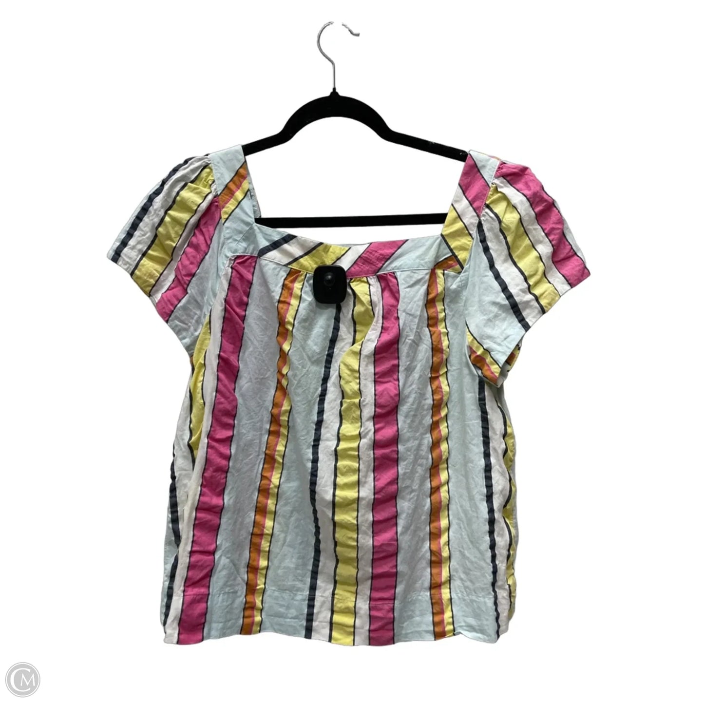 Top Short Sleeve By J. Crew In Striped Pattern, Size: M