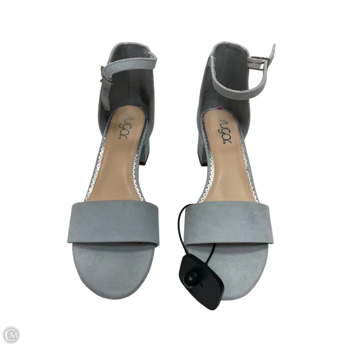 Sandals Heels Block By Sugar In Blue, Size: 9