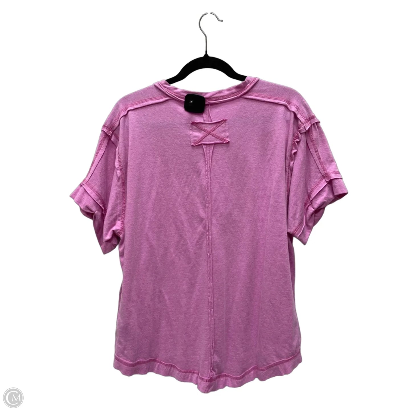 Top Short Sleeve By Zenana In Purple, Size: L