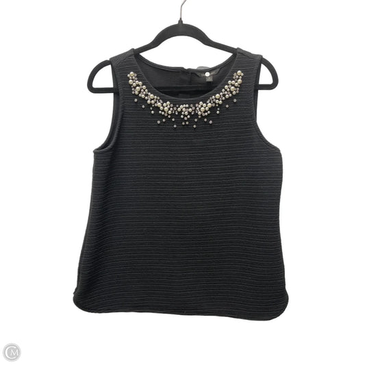 Top Sleeveless By Banana Republic In Black, Size: M