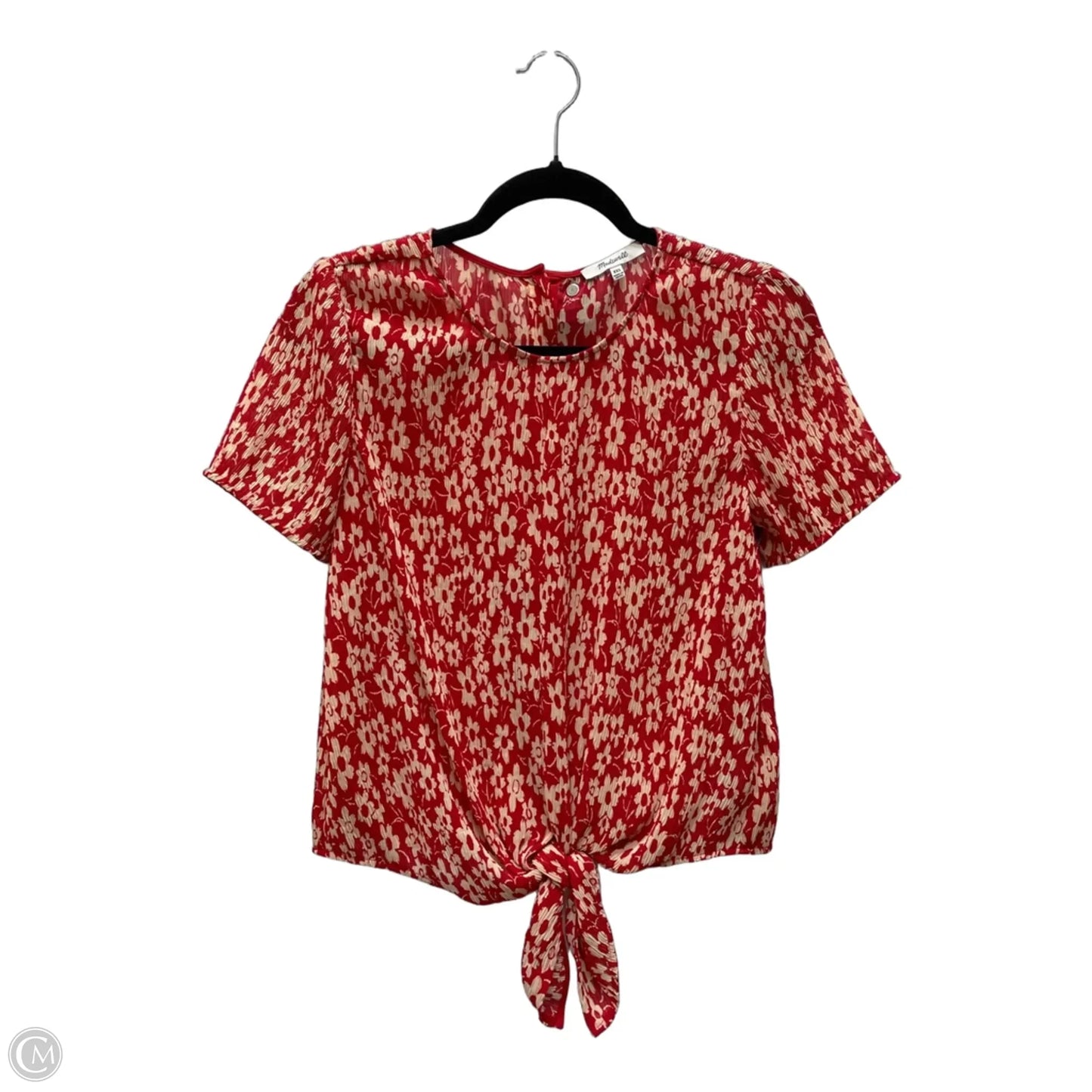 Top Short Sleeve By Madewell In Floral Print, Size: Xs