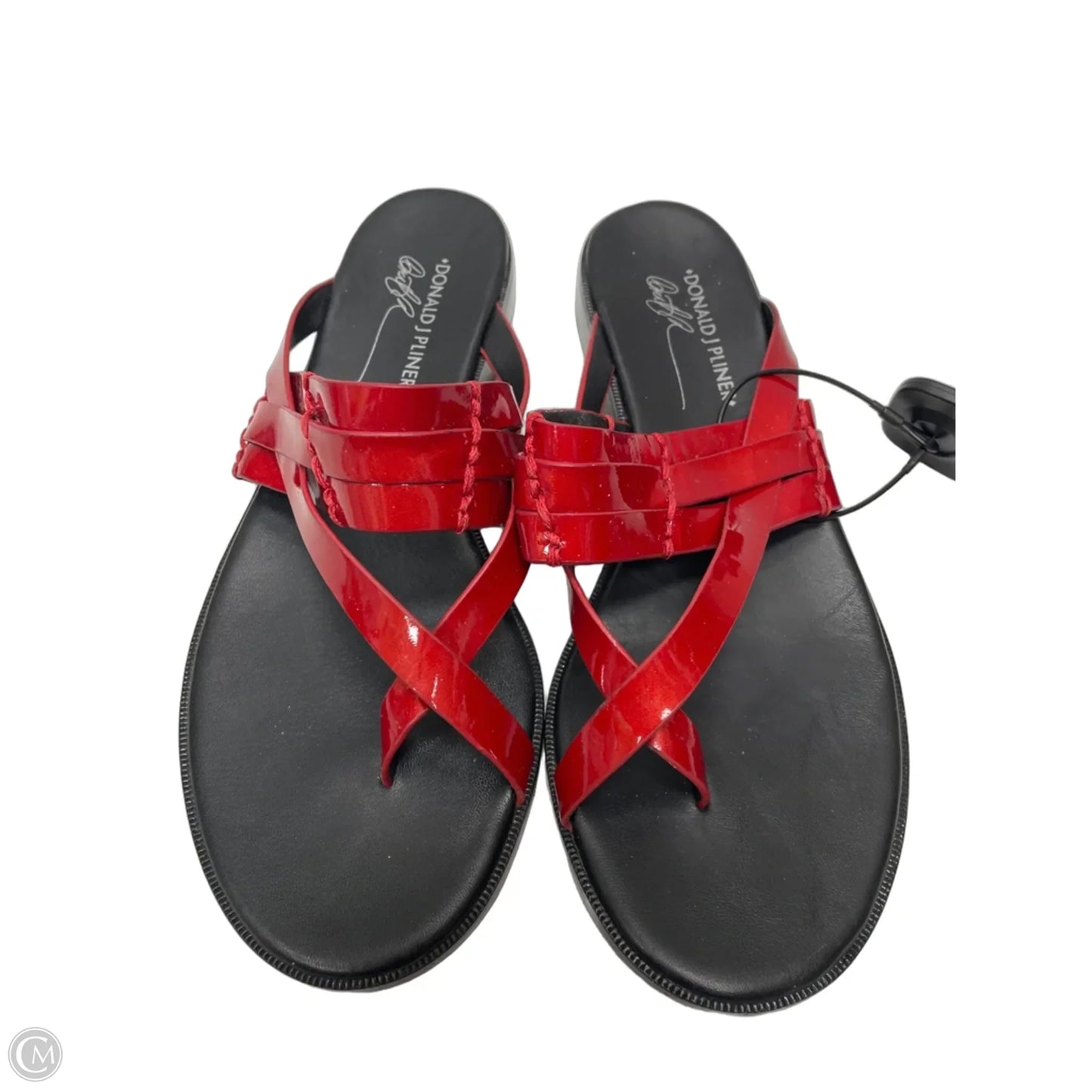 Sandals Flats By Donald Pliner In Red, Size: 9