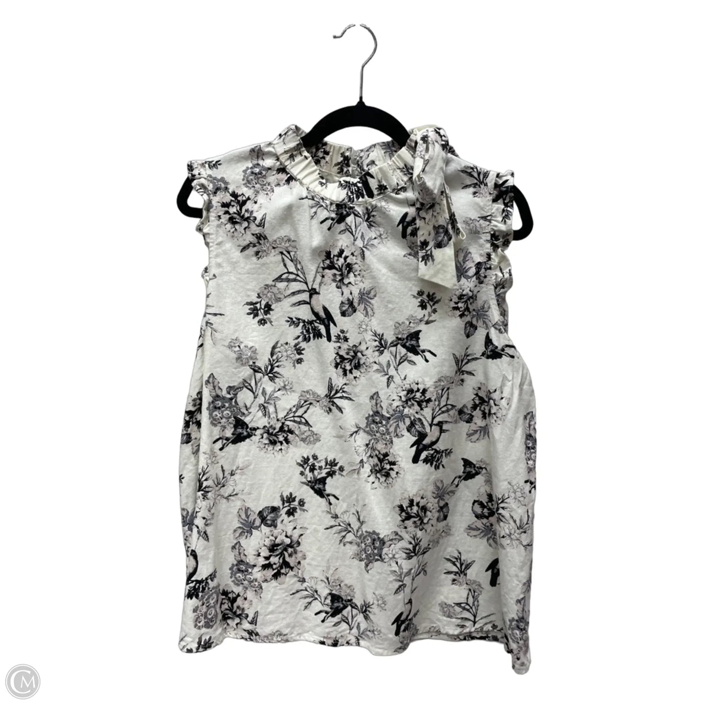 Top Sleeveless By Who What Wear In Floral Print, Size: L