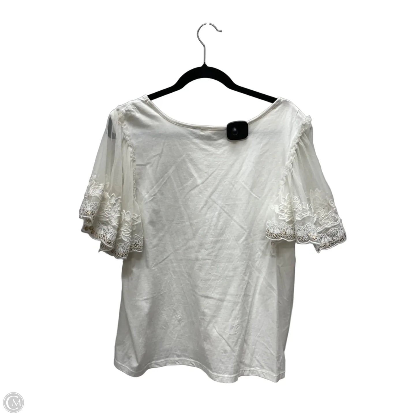 Top Short Sleeve By Forever That Girl In Cream, Size: Xl