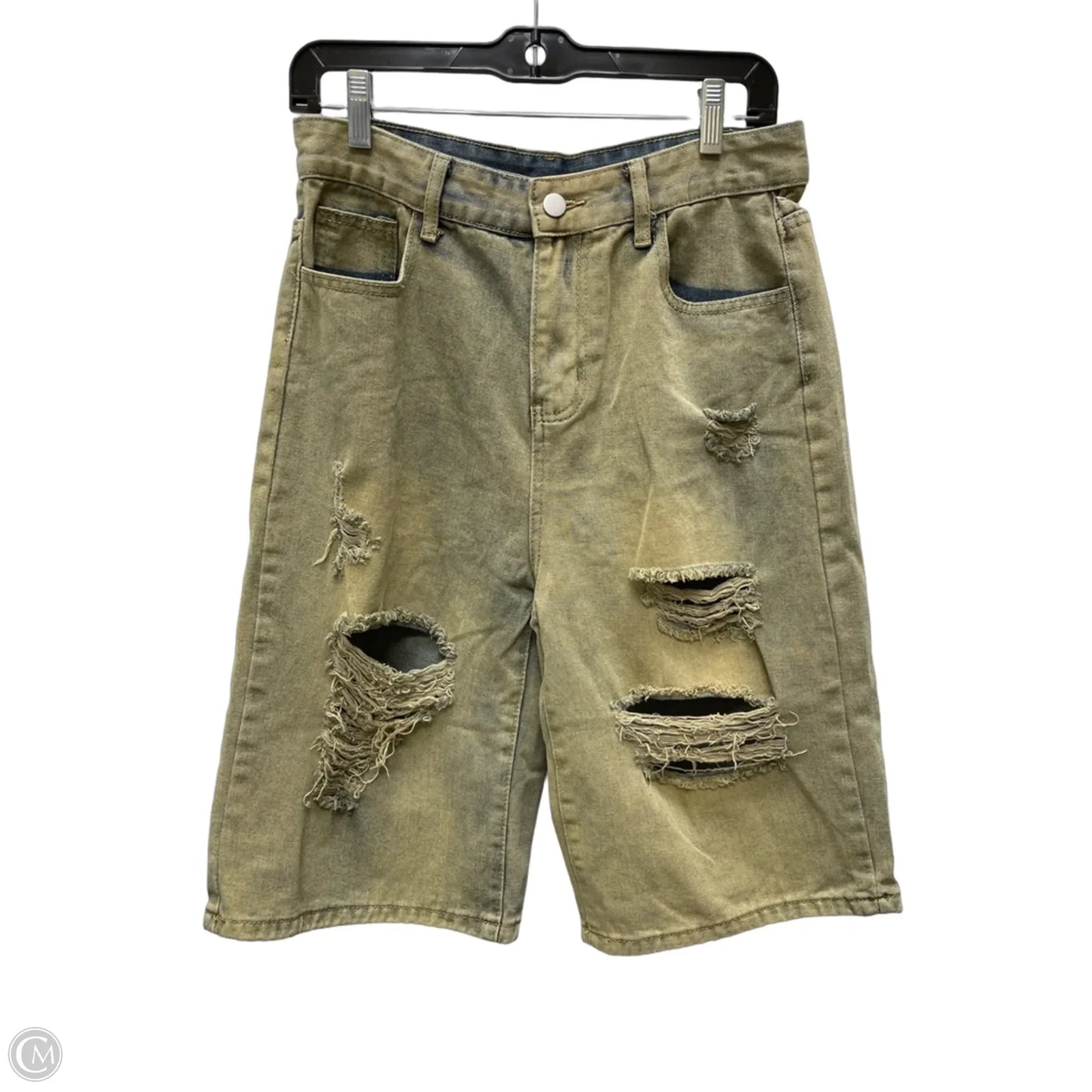 Shorts By Fashion Nova In Tan Denim, Size: 6