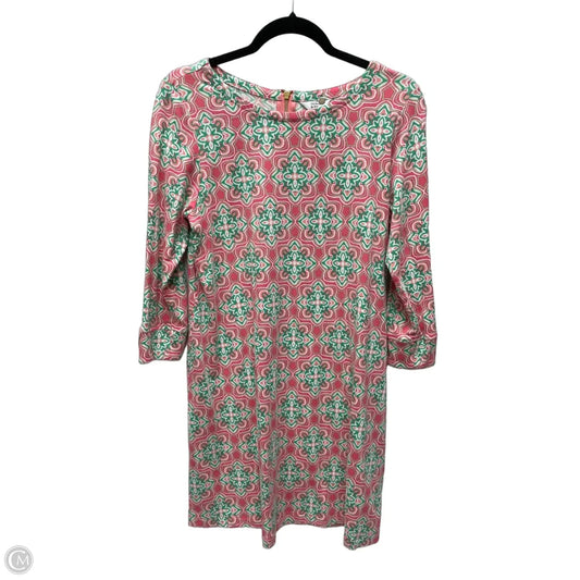 Dress Casual Short By Crown And Ivy In Green & Pink, Size: S