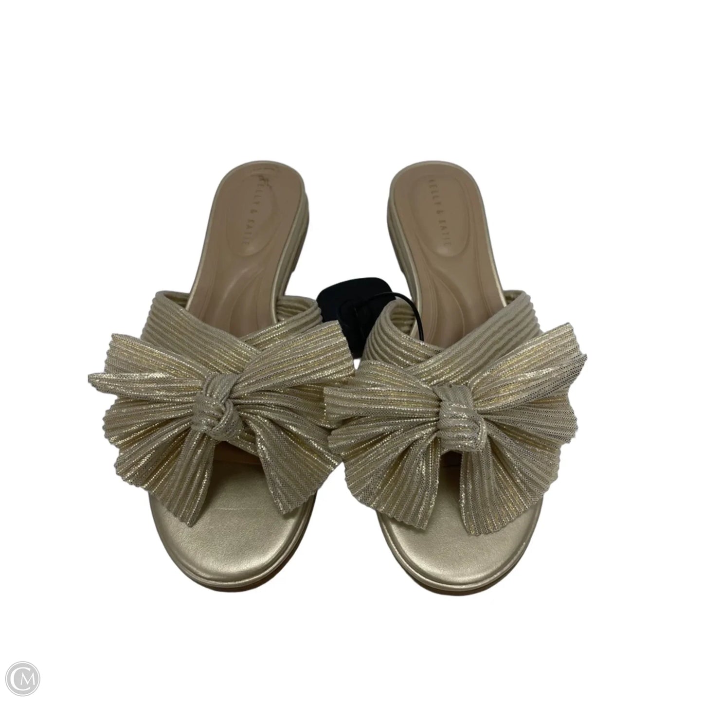 Sandals Flats By Kelly And Katie In Gold, Size: 6.5