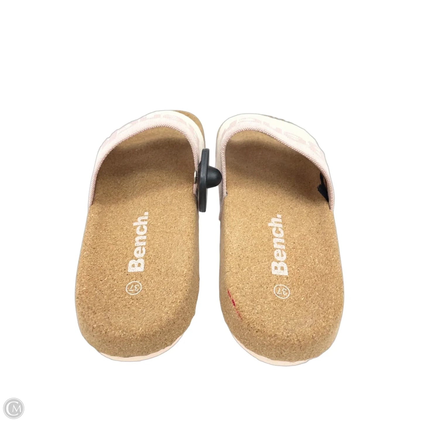 Sandals Flats By bench in Cream & Pink, Size: 6