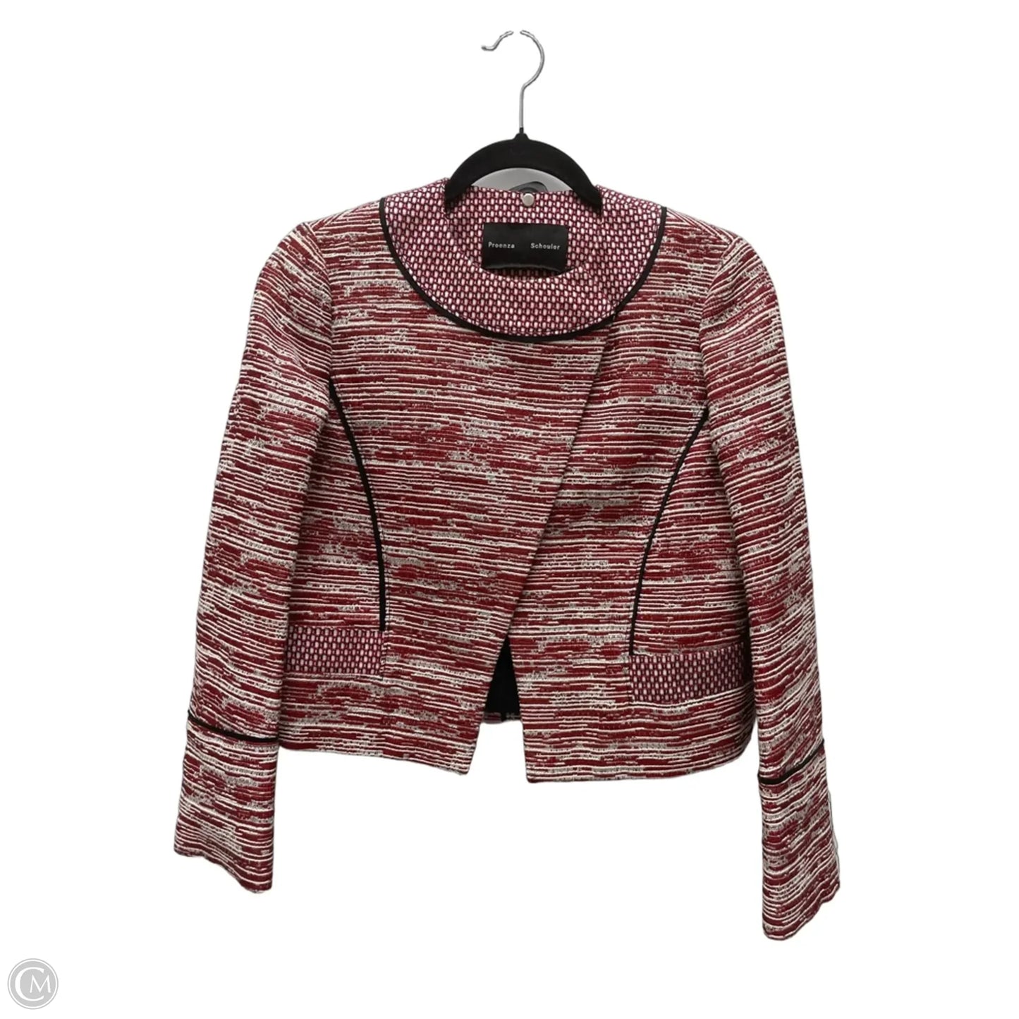 Blazer Luxury Designer By Proenza-schouler In Black & Red, Size: S
