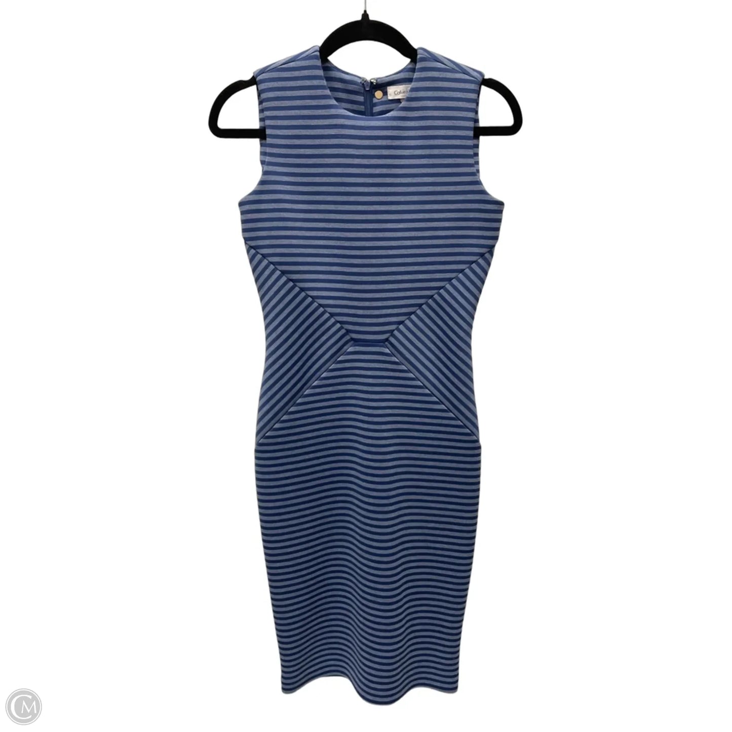 Dress Work By Calvin Klein In Striped Pattern, Size: Xs