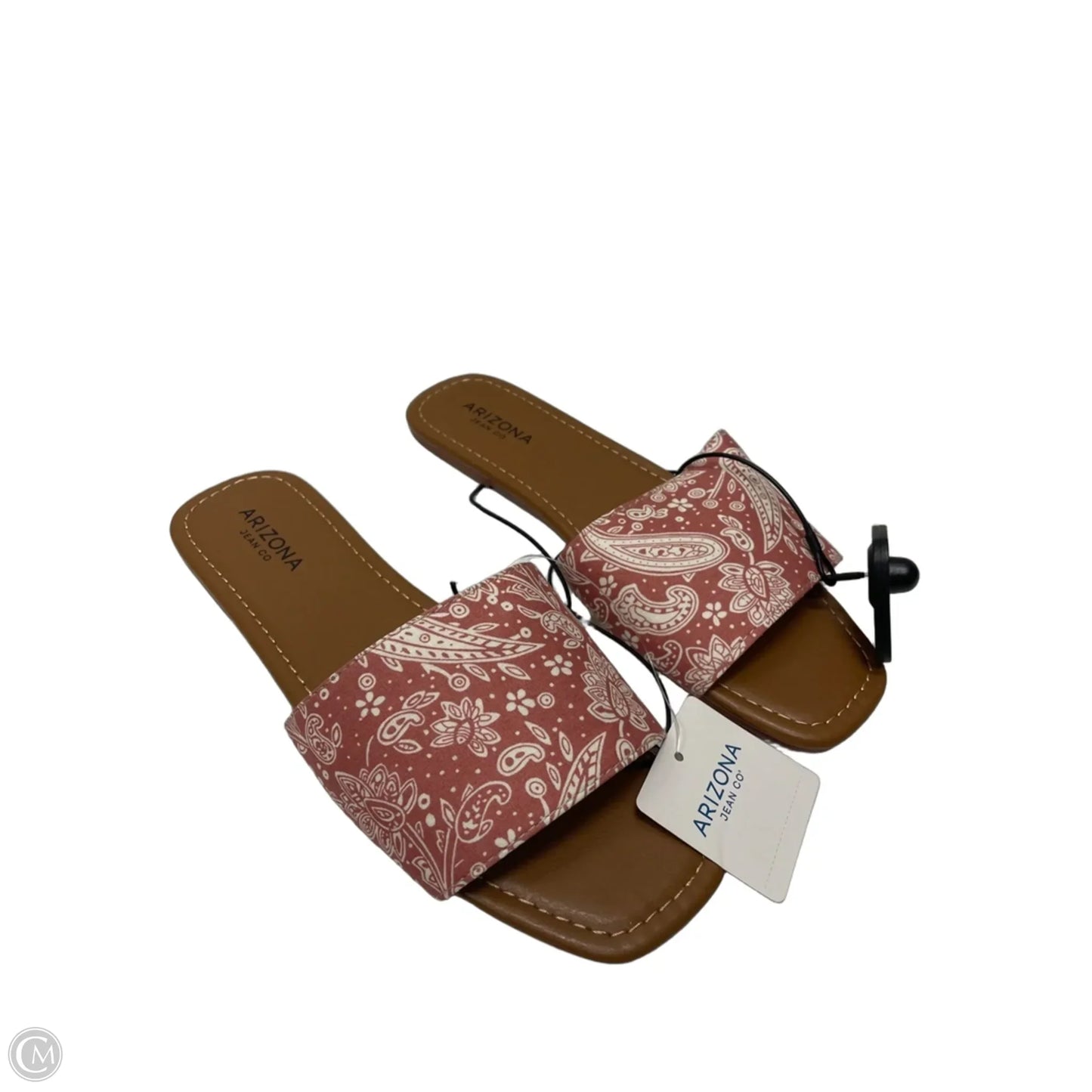 Sandals Flats By Arizona In Paisley Print, Size: 7.5