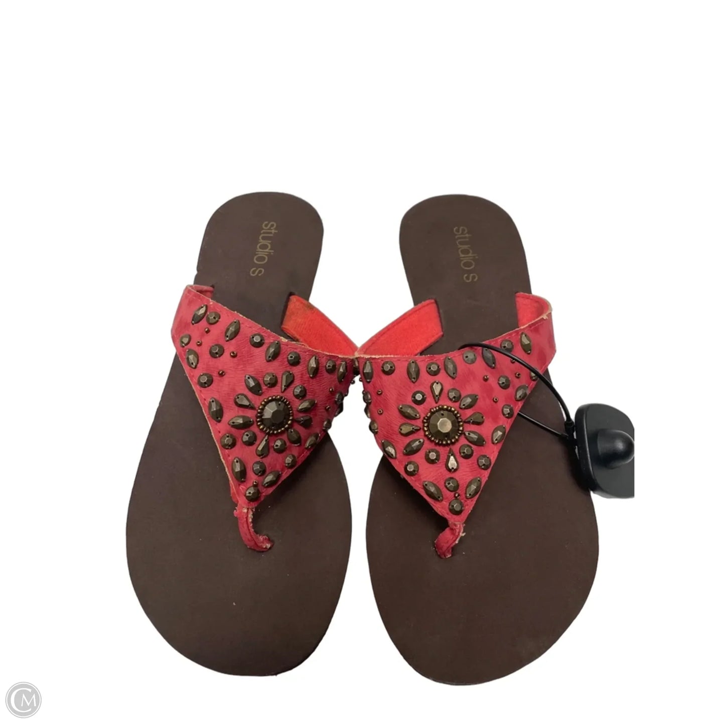 Sandals Flip Flops By Studio S  In Red, Size: 7