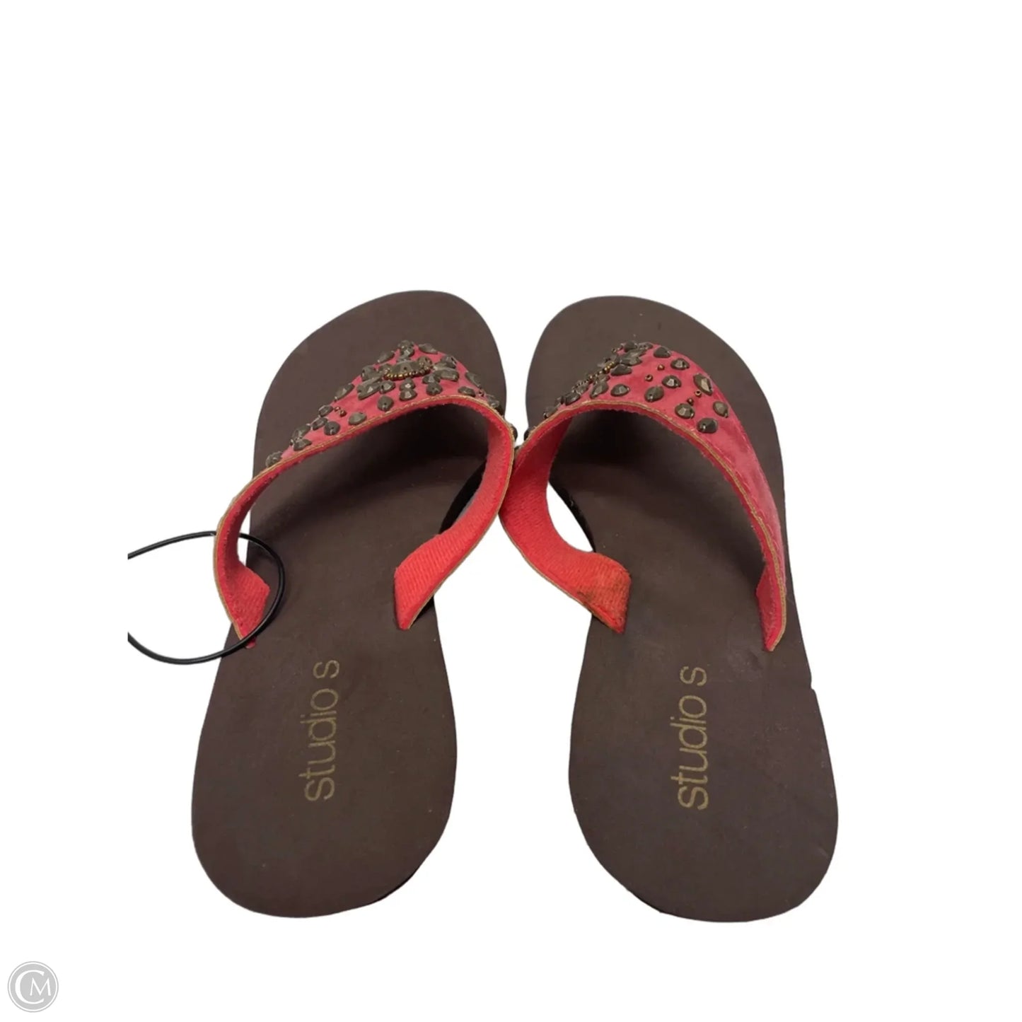 Sandals Flip Flops By Studio S  In Red, Size: 7