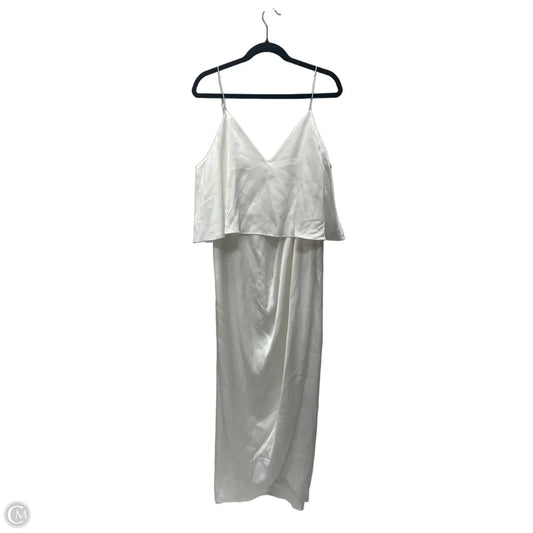 Dress Casual Maxi By Clothes Mentor In White, Size: L