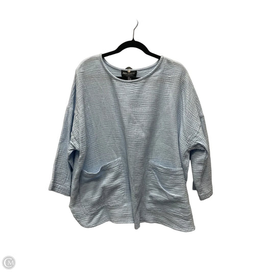 Top Short Sleeve By Jones New York In Blue, Size: 1x