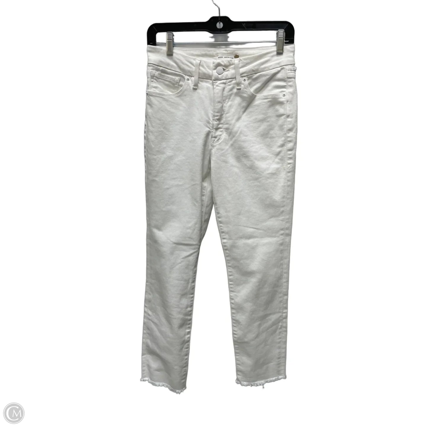 Jeans Skinny By Good American In White, Size: 4