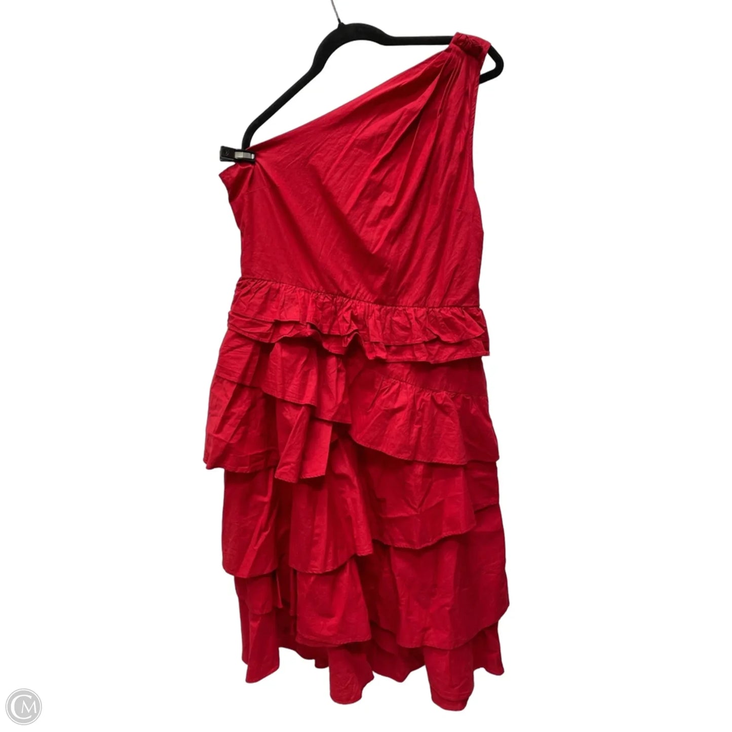 Dress Party Midi By Anthropologie In Red, Size: L