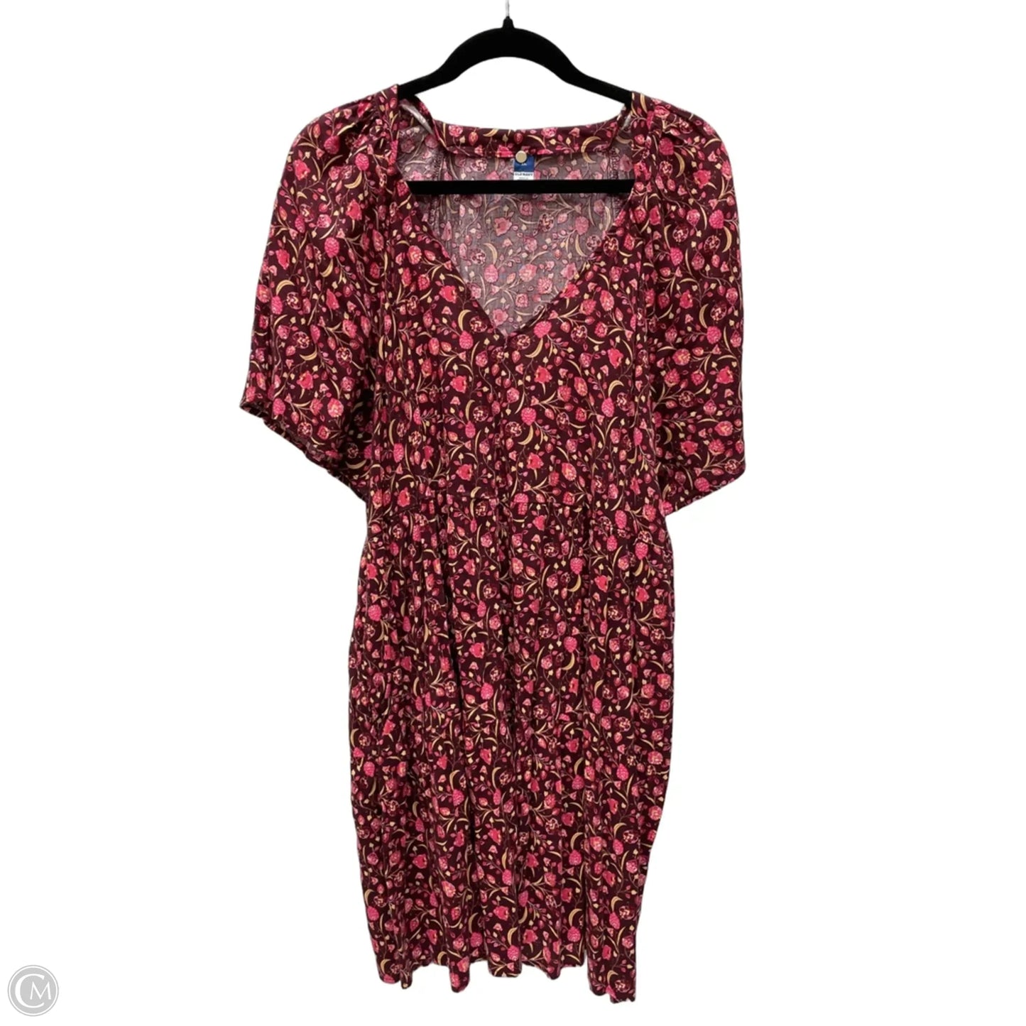 Dress Casual Short By Old Navy In Floral Print, Size: Xl