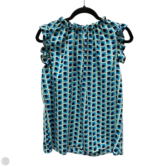 Top Sleeveless By Ces Femme In Geometric Pattern, Size: S