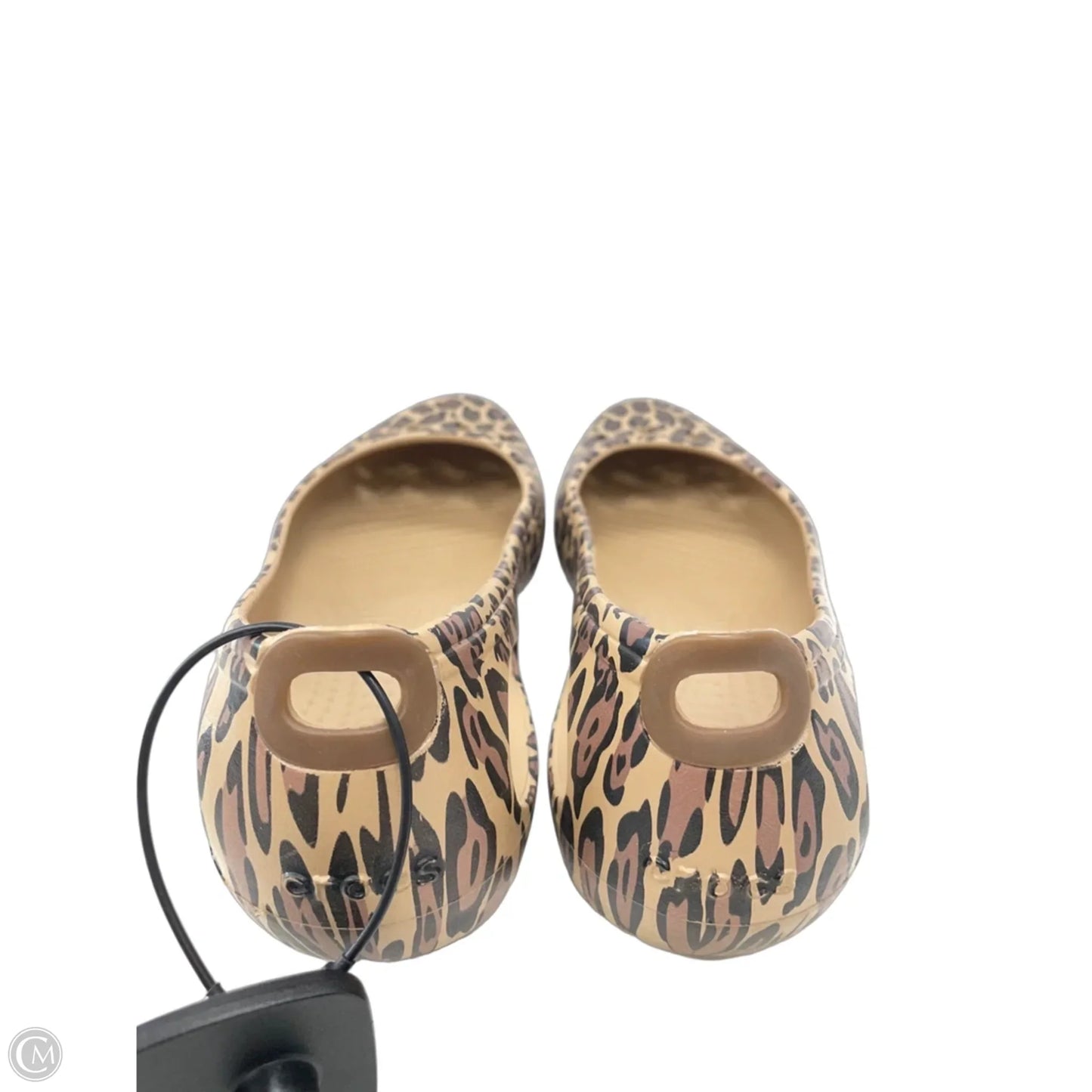 Shoes Flats By Crocs In Animal Print, Size: 7