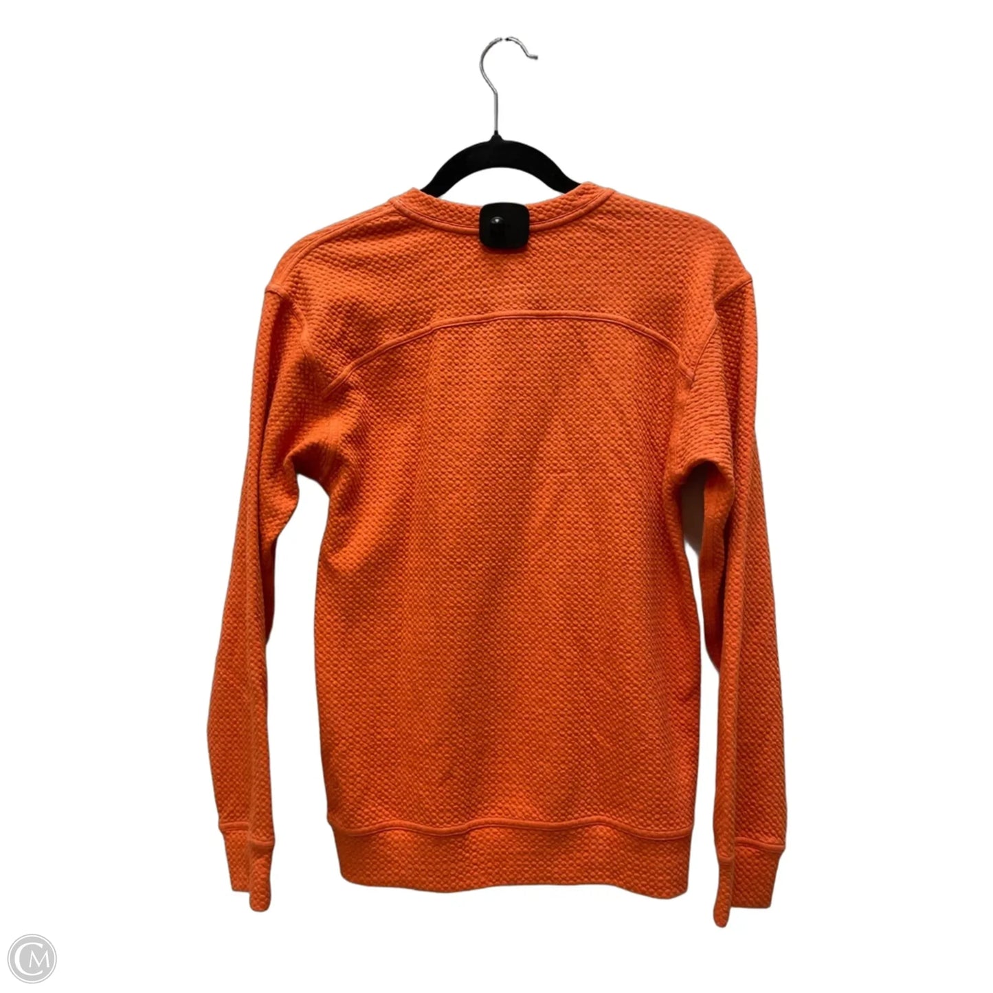 Athletic Top Long Sleeve Crewneck By Lululemon In Orange, Size: Xs