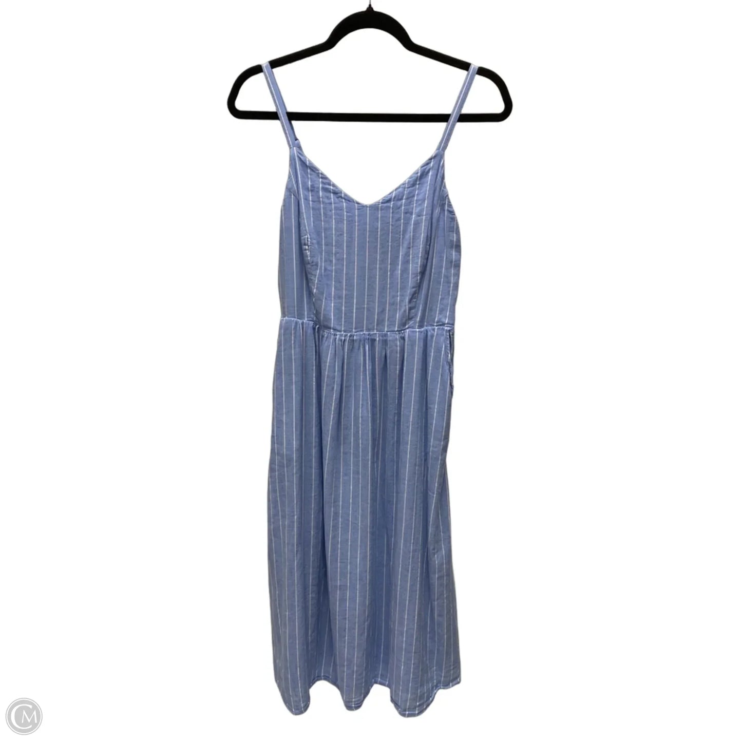 Dress Casual Midi By Old Navy In Striped Pattern, Size: M