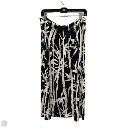 Skirt Maxi By Talbots In Black & Cream, Size: 8p