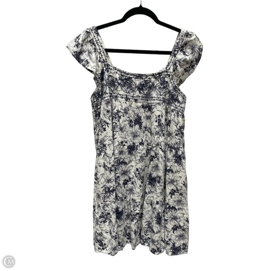 Dress Casual Short By Blu Pepper In Floral Print, Size: L