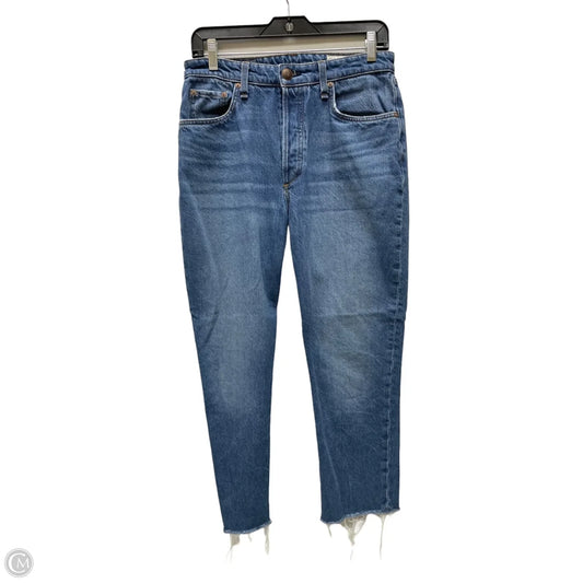 Jeans Straight By Rag And Bone In Blue Denim, Size: 6
