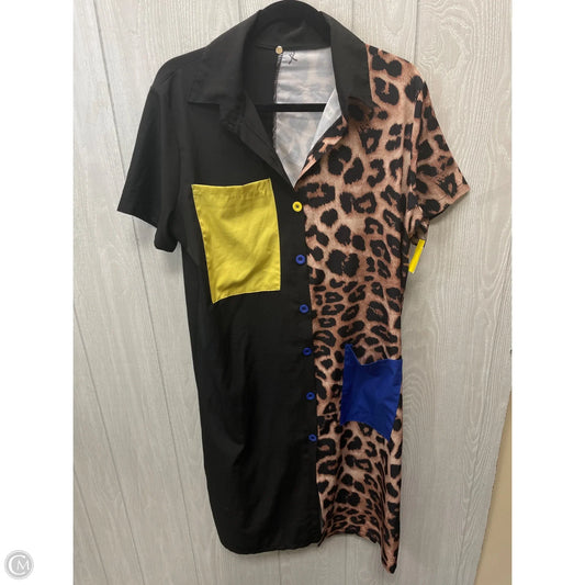 Dress Casual Midi By Clothes Mentor In Animal Print, Size: Xl