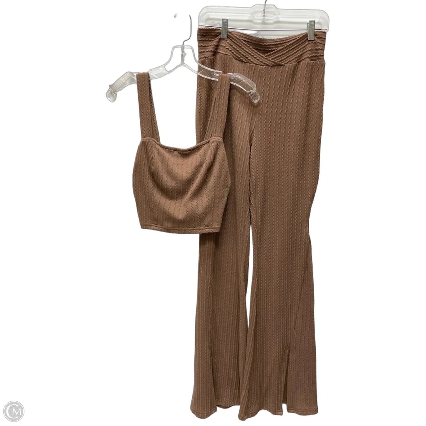 Pants Set 2pc By Illa Illa In Brown, Size: L