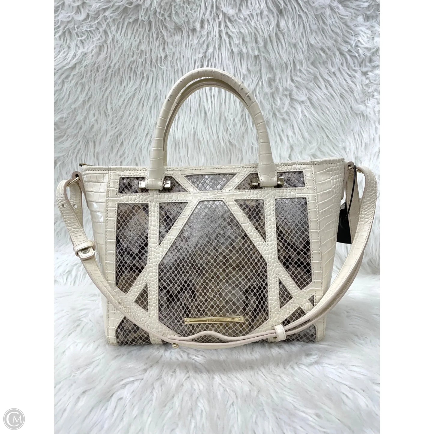 Handbag Designer By Brahmin, Size: Medium