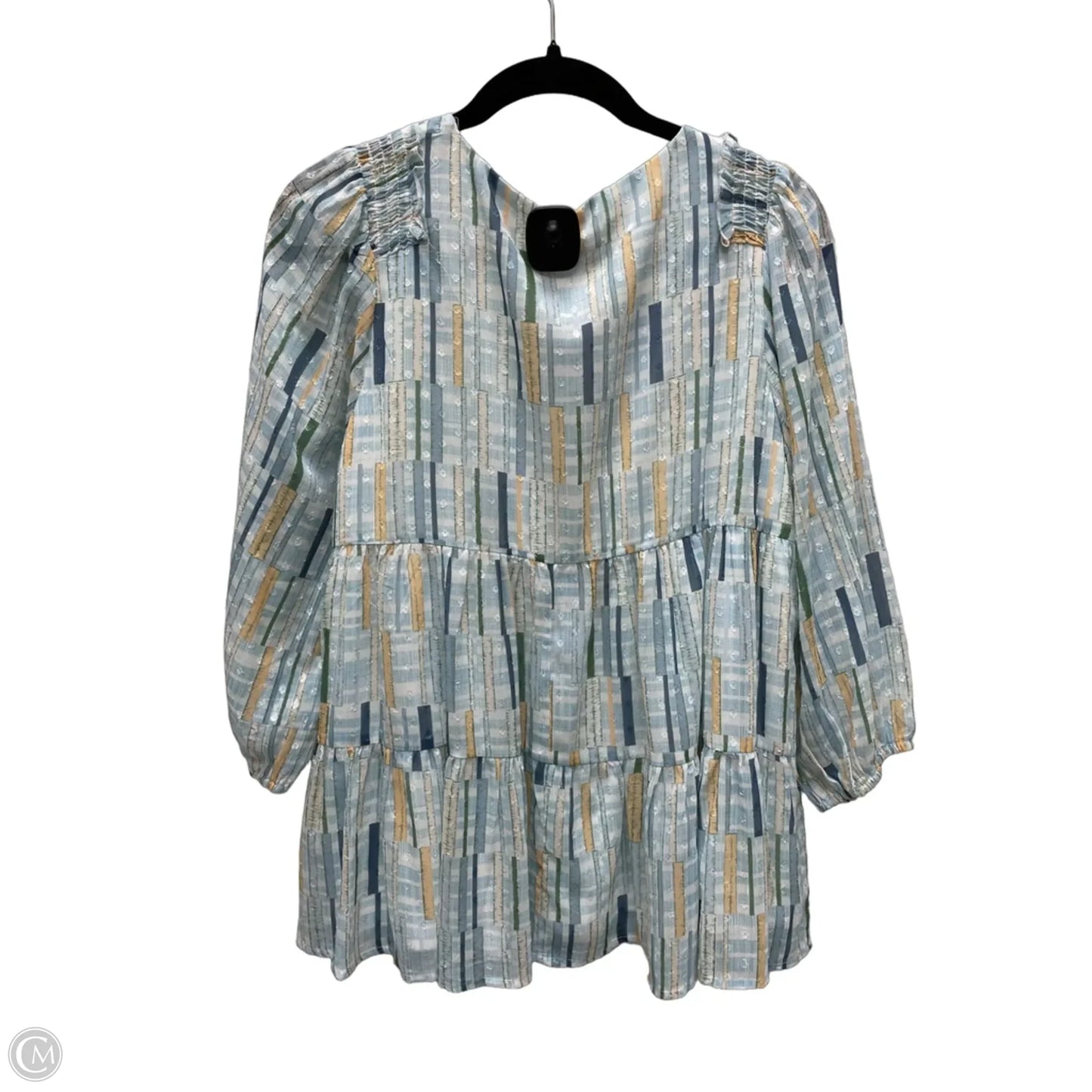 Top Long Sleeve By Jodifl In Plaid Pattern, Size: S