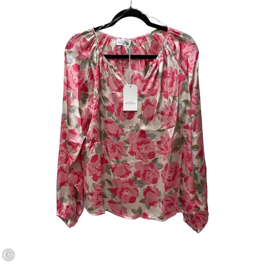 Blouse Long Sleeve By Emily Wonder In Floral Print, Size: M