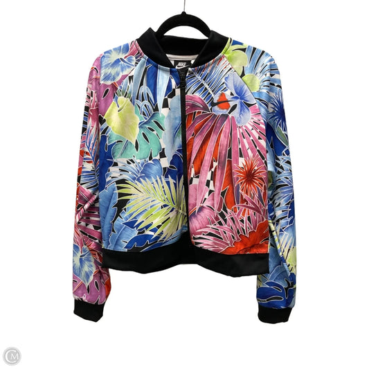 Jacket Other By Nike In Floral Print, Size: Xl