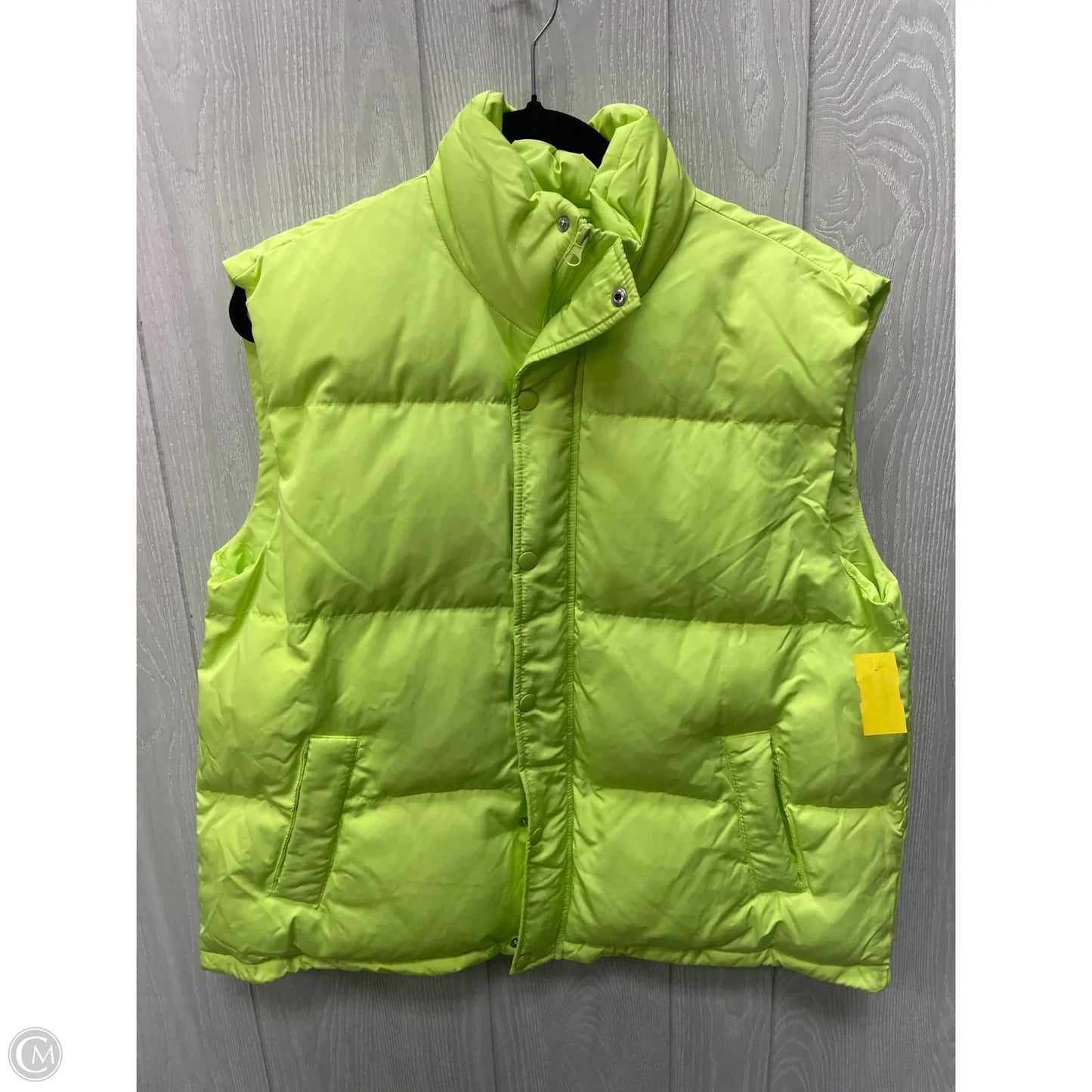 Vest Puffer & Quilted By A New Day In Green, Size: L