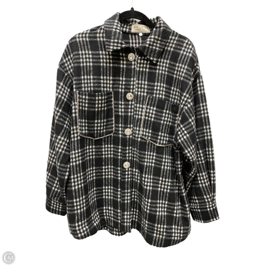 Jacket Shirt By Clothes Mentor In Plaid Pattern, Size: M