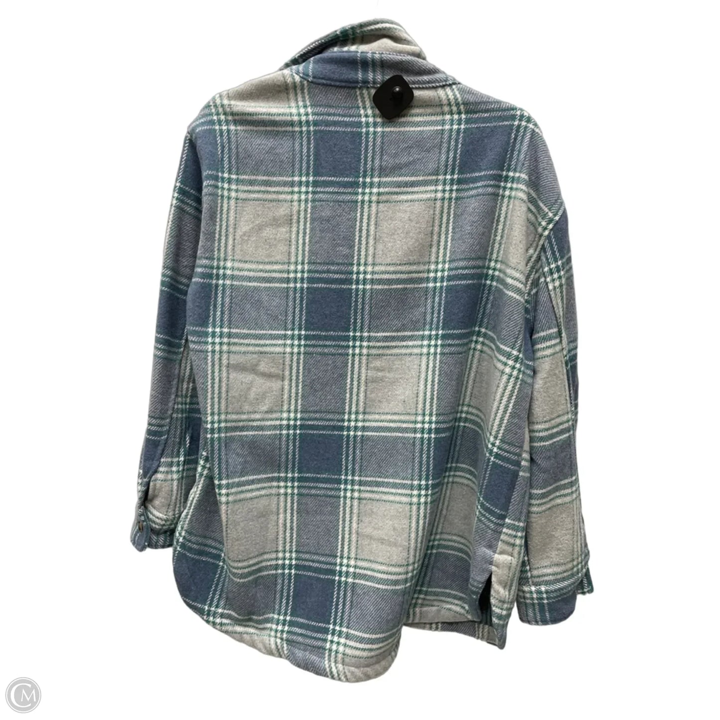 Jacket Shirt By Clothes Mentor In Plaid Pattern, Size: M