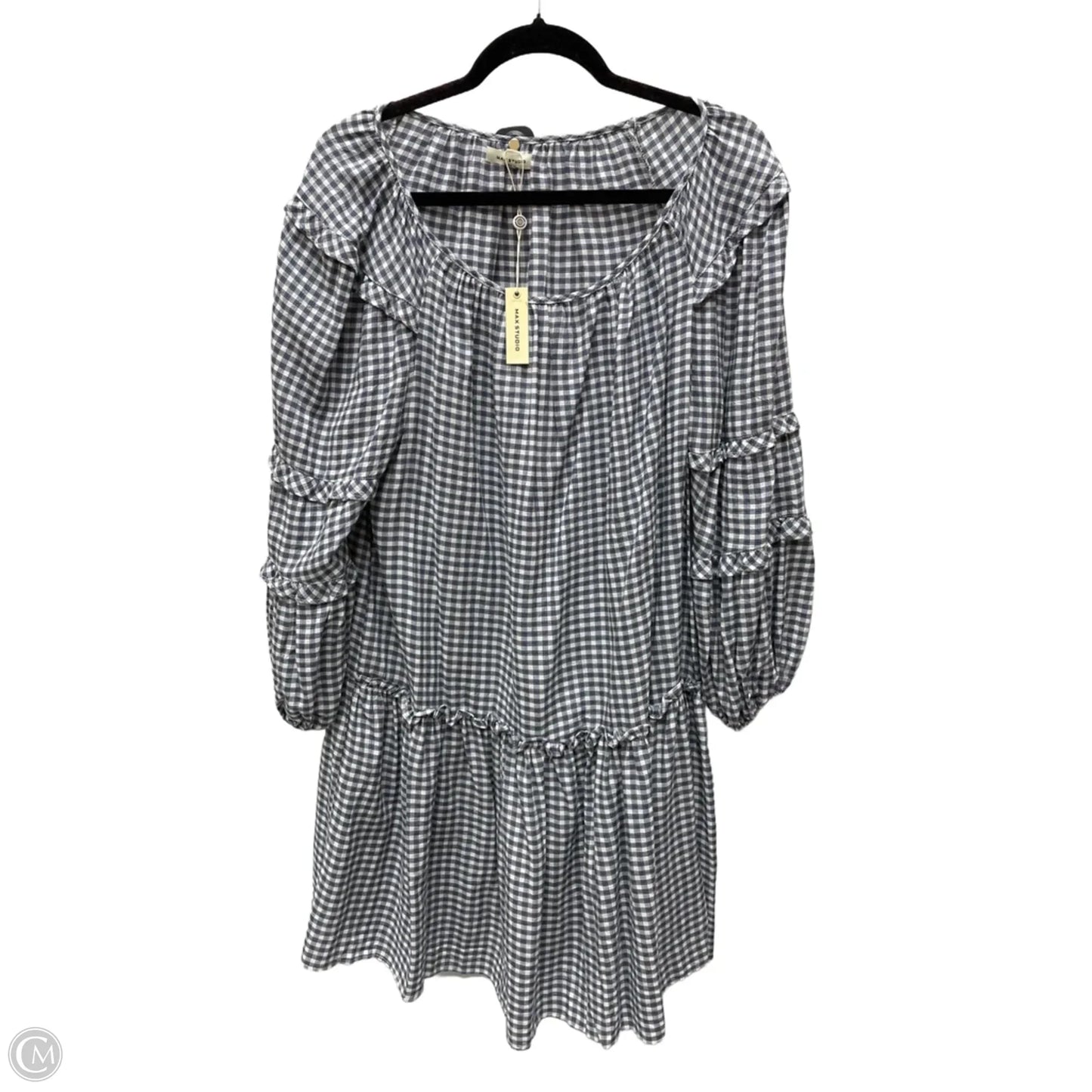 Dress Casual Short By Max Studio In Plaid Pattern, Size: L