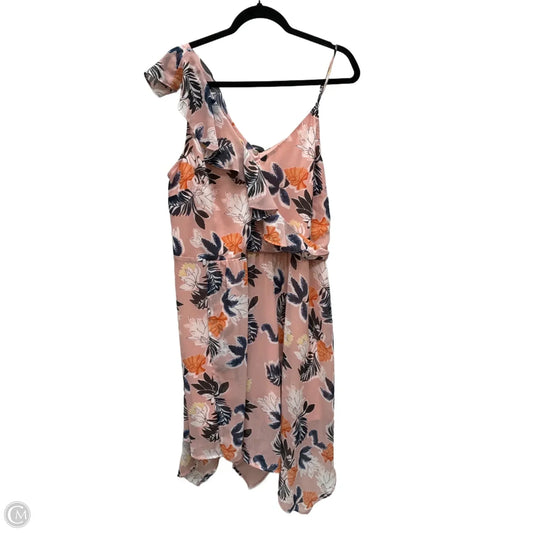 Dress Casual Short By A New Day In Floral Print, Size: 2x