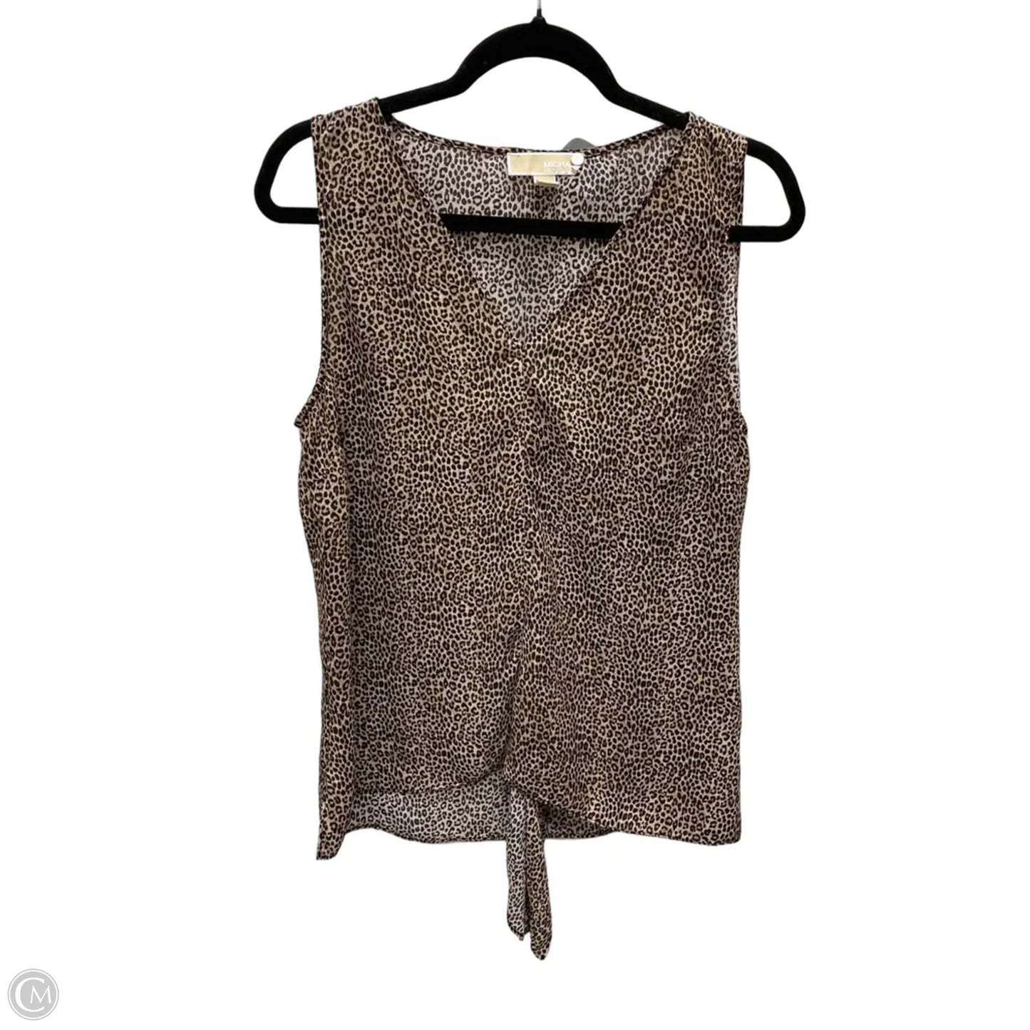 Blouse Sleeveless By Michael By Michael Kors In Animal Print, Size: L