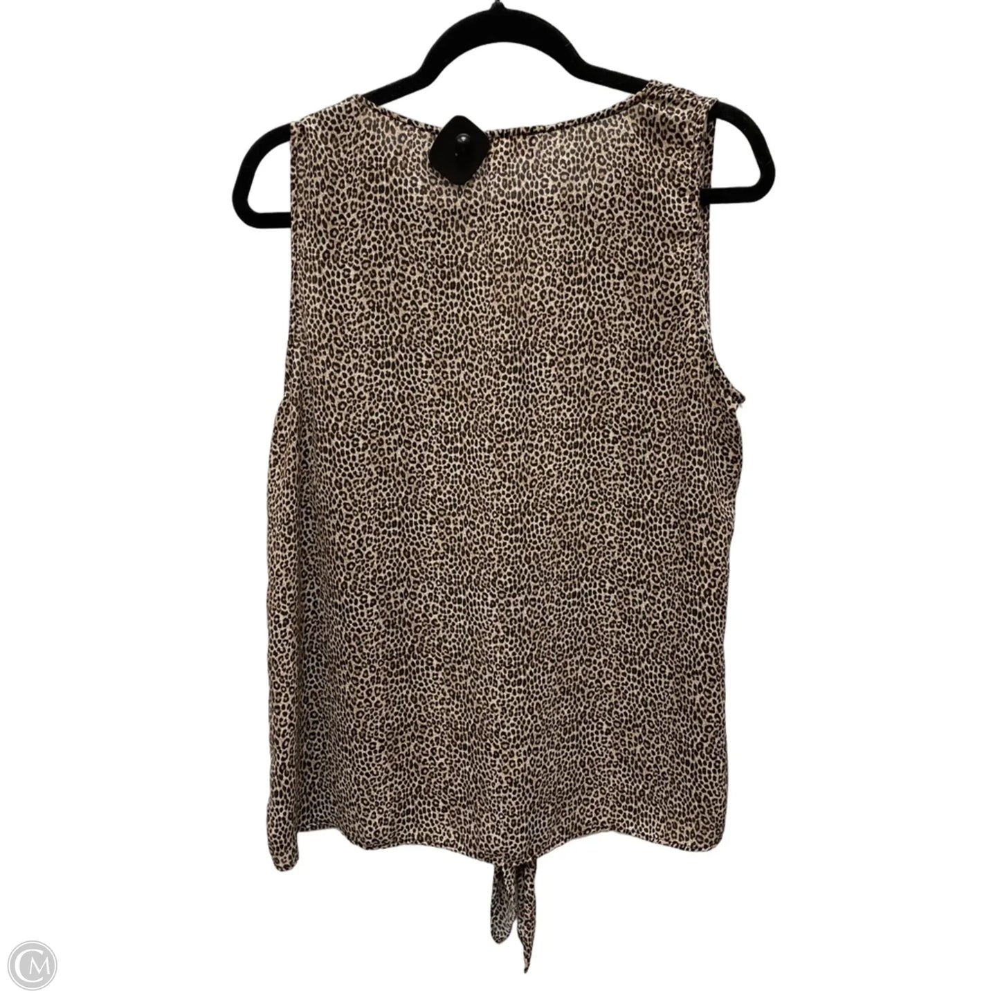 Blouse Sleeveless By Michael By Michael Kors In Animal Print, Size: L