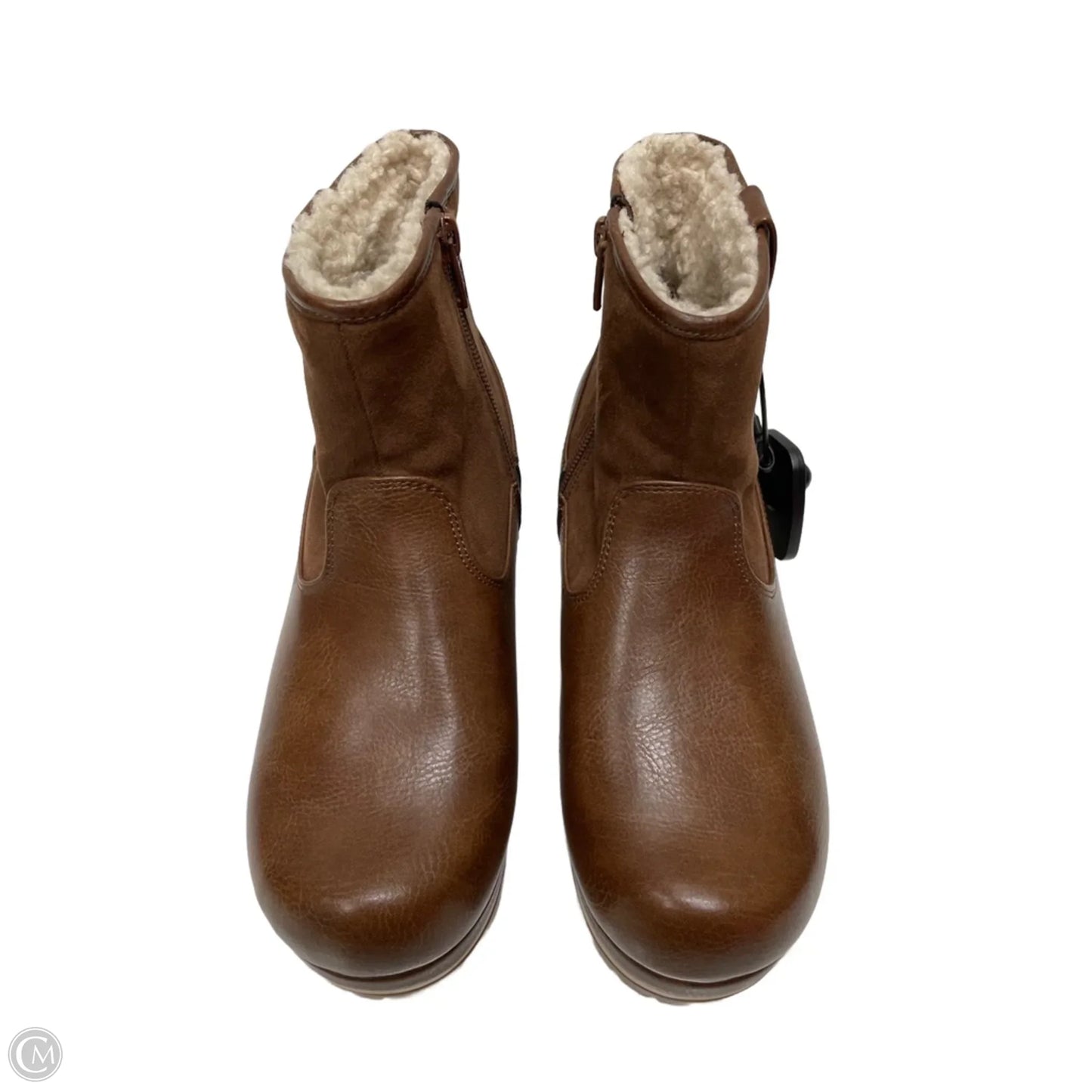 Boots Ankle Heels By Universal Thread In Brown, Size: 6