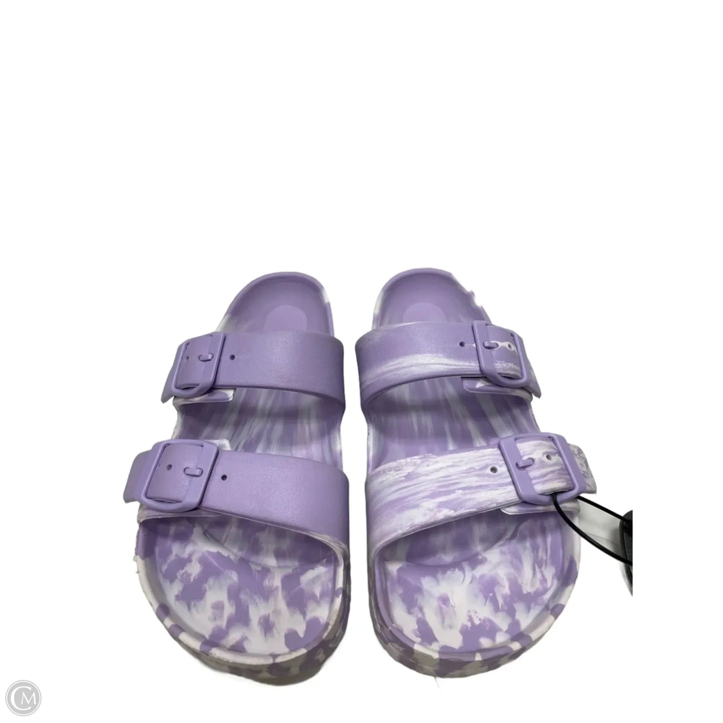 Sandals Flats By Clothes Mentor In Tie Dye Print, Size: 7