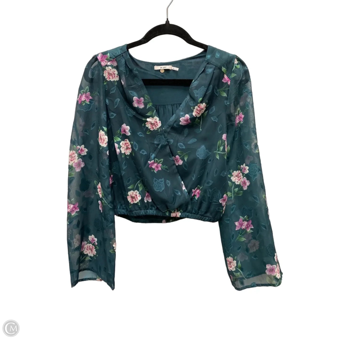 Blouse Long Sleeve By Mi Ami In Floral Print, Size: Xs