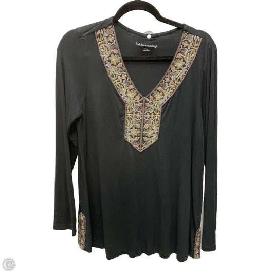 Top Long Sleeve By Soft Surroundings In Floral Print, Size: S